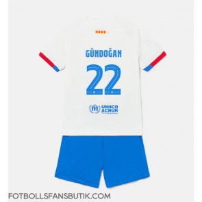 Barcelona Ilkay Gundogan #22 Replika Bortatröja Barn 2023-24 Kortärmad (+ Korta byxor)